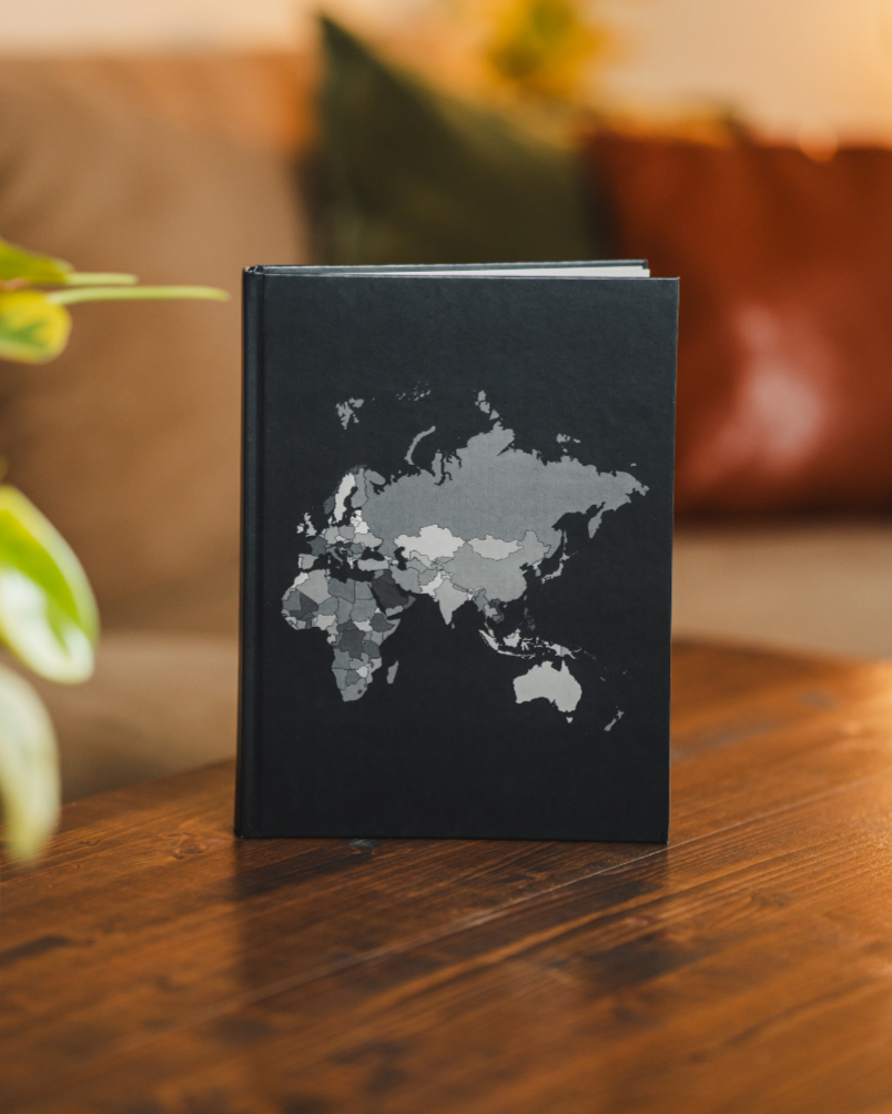 World Travel Journal: Charcoal Edition