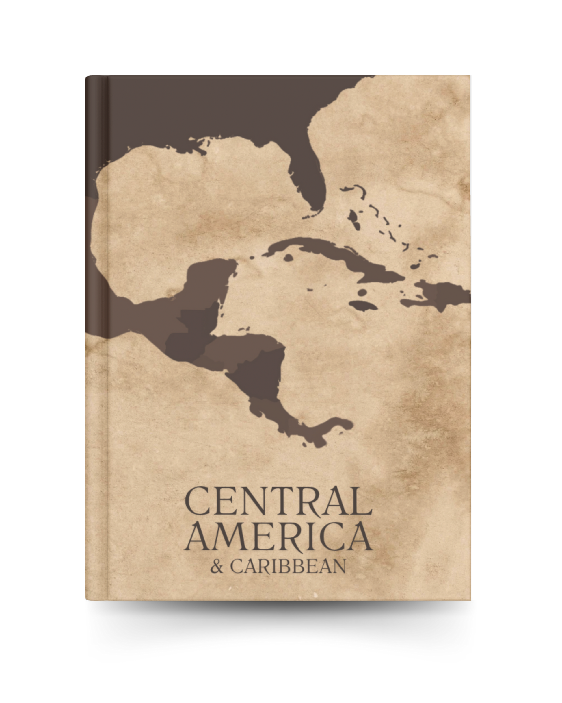 Central America & Caribbean Travel Scrapbook Journal | Rustic Brown - We Go