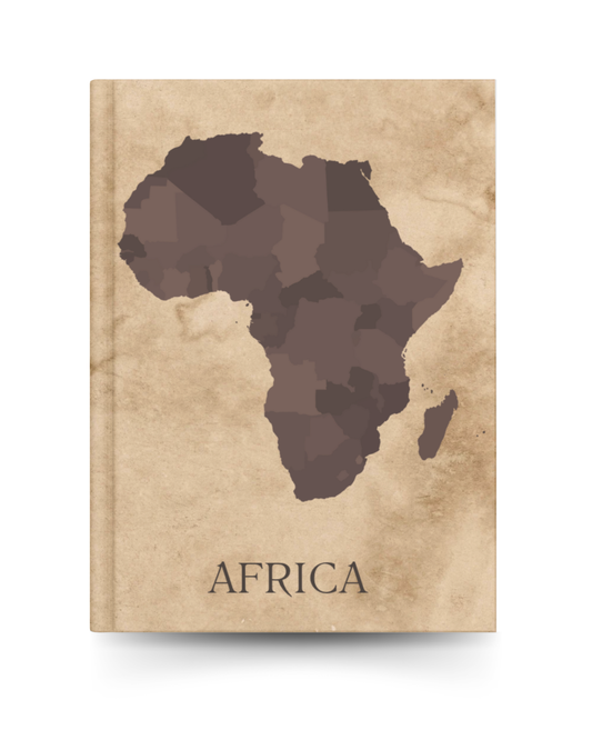 Africa Travel Scrapbook Journal | Rustic Brown - We Go