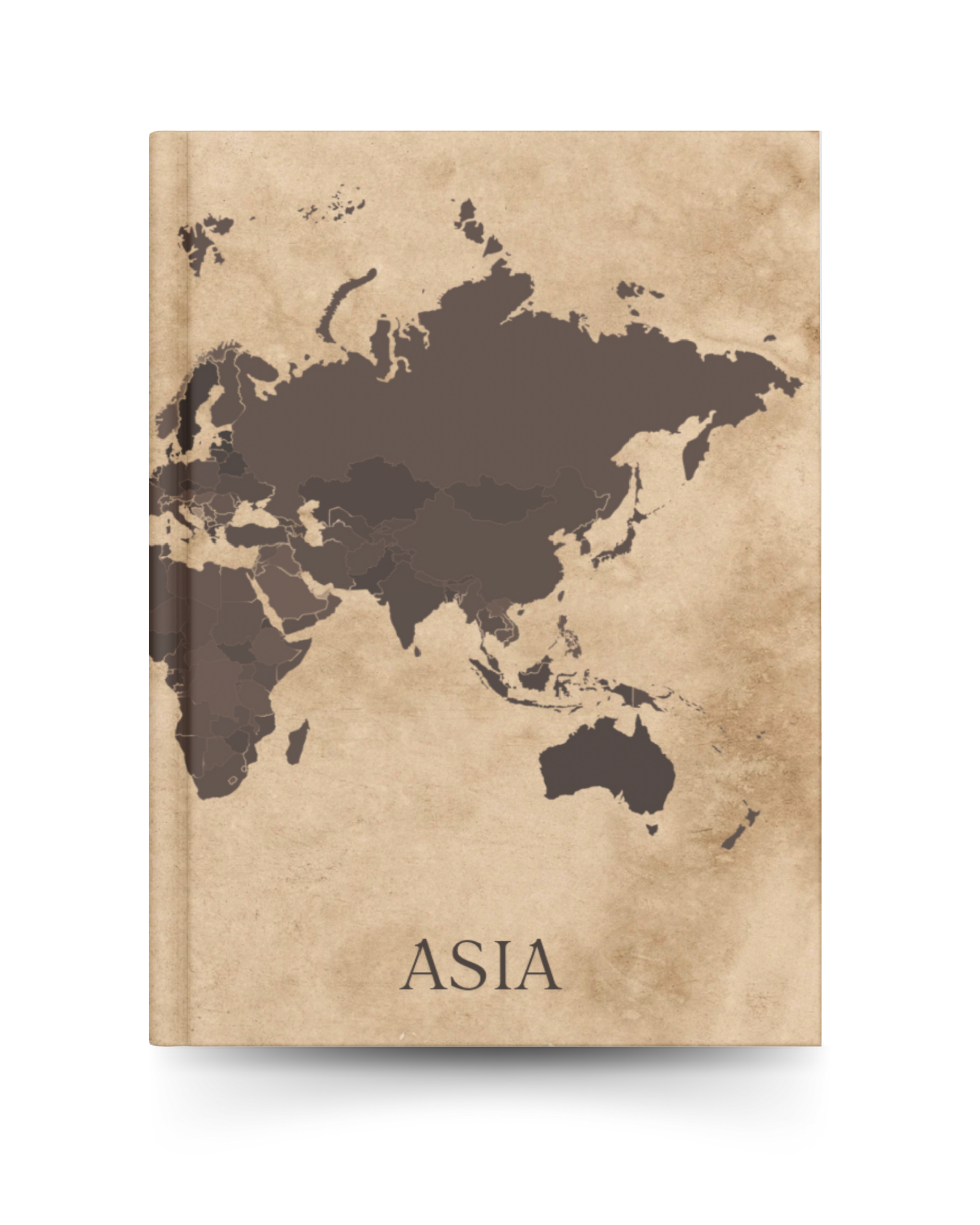 Asia Travel Scrapbook Journal | Rustic Brown - We Go