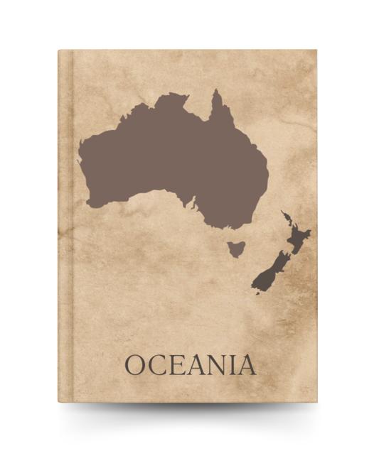 Oceania Travel Scrapbook Journal | Rustic Brown - We Go