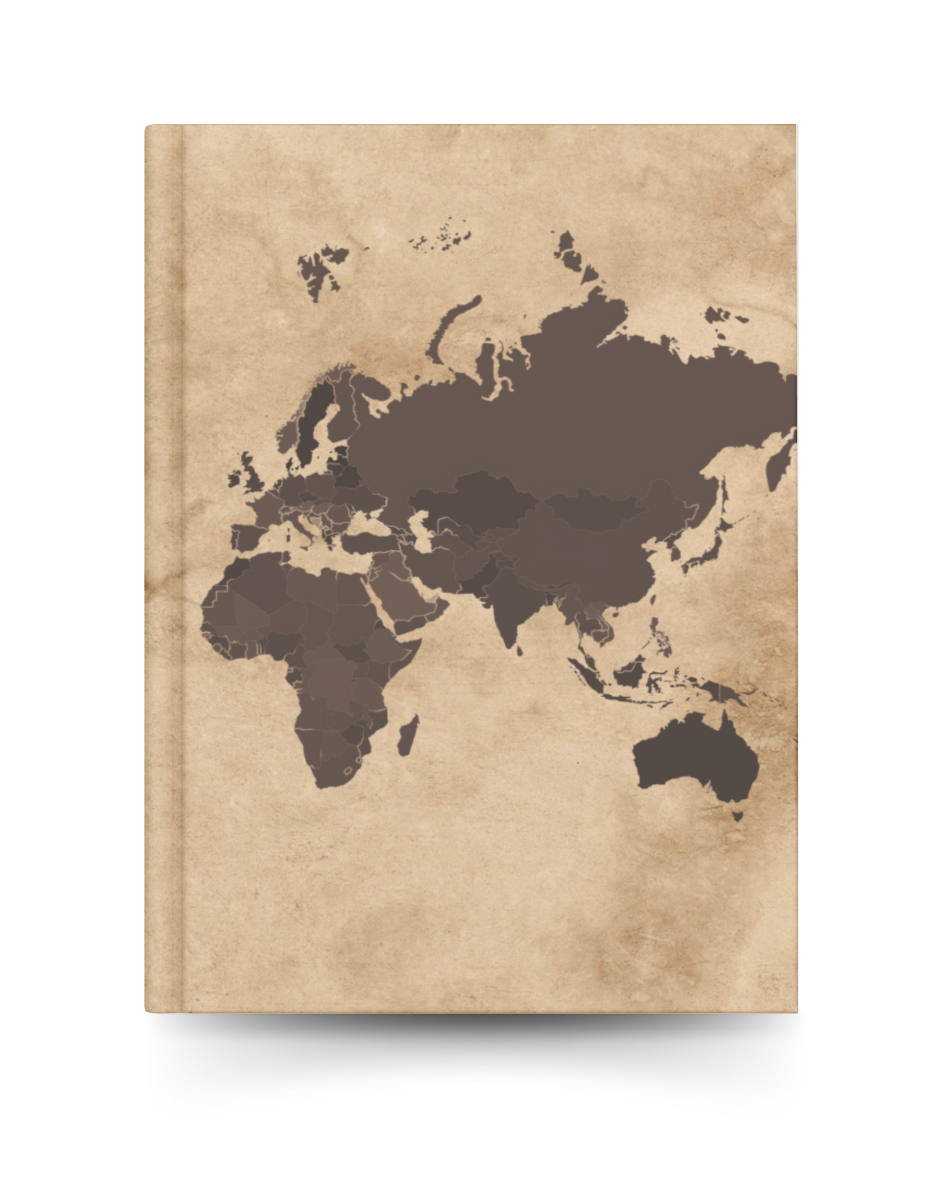 World Travel Scrapbook Journal | Rustic Brown - We Go