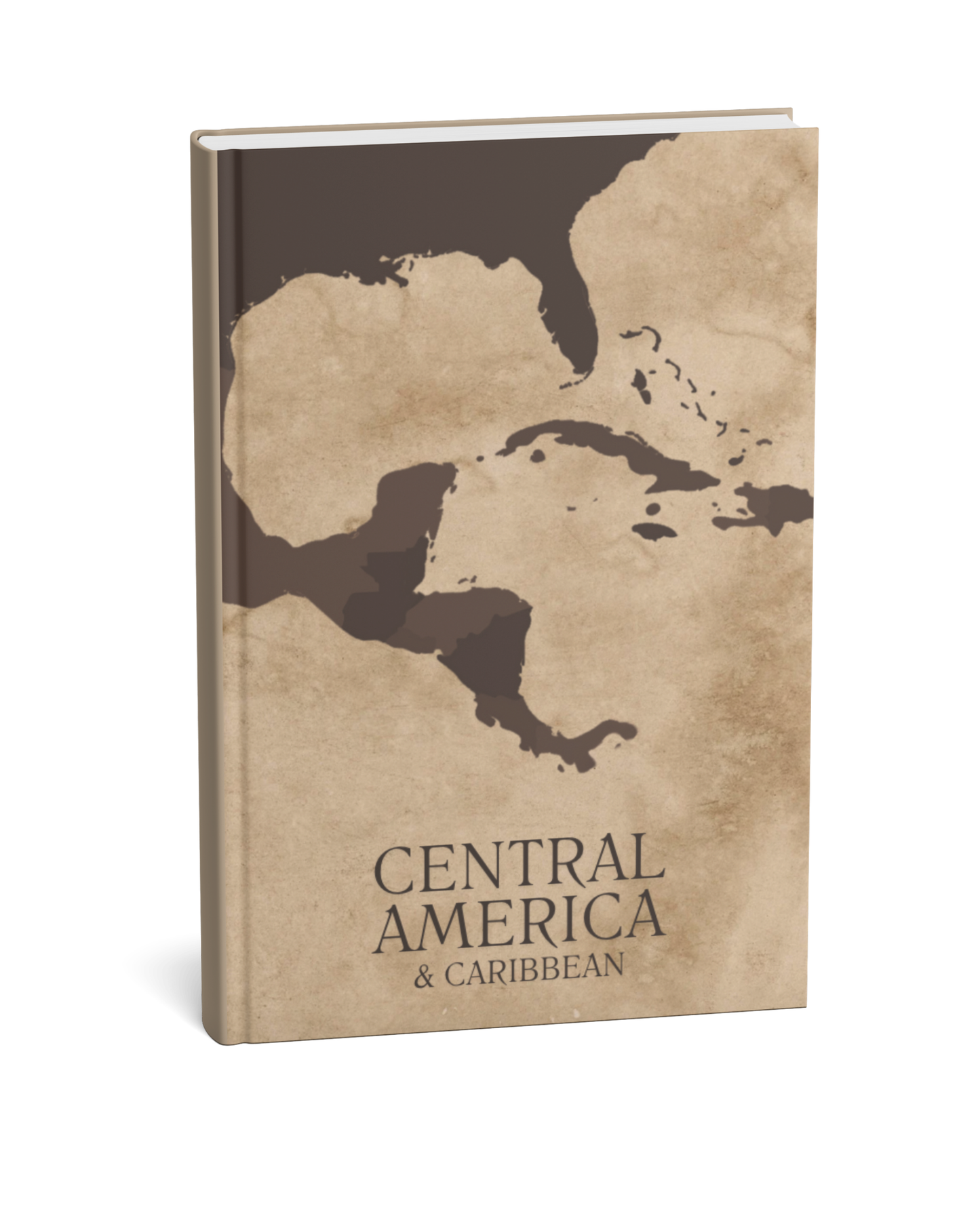 Central America & Caribbean Travel Scrapbook Journal | Rustic Brown - We Go