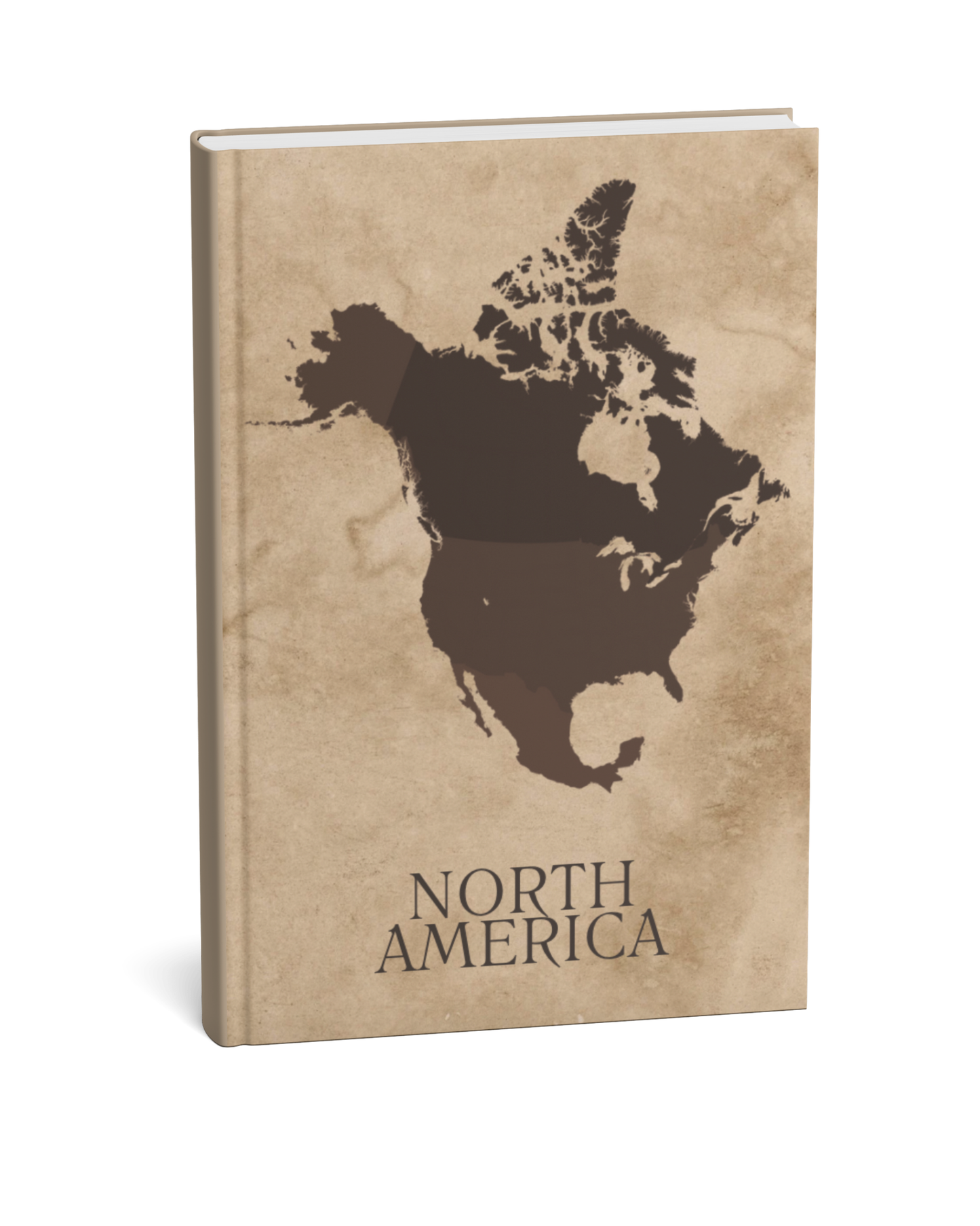 North America Travel Scrapbook Journal | Rustic Brown - We Go