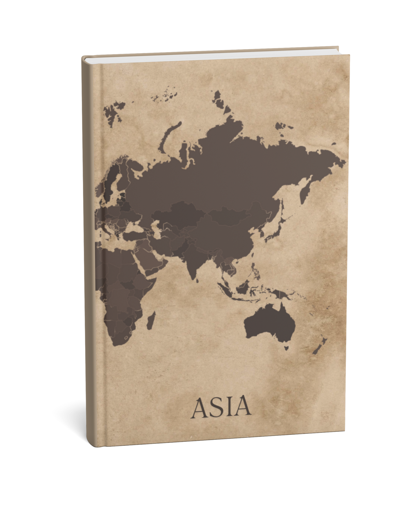 Asia Travel Scrapbook Journal | Rustic Brown - We Go