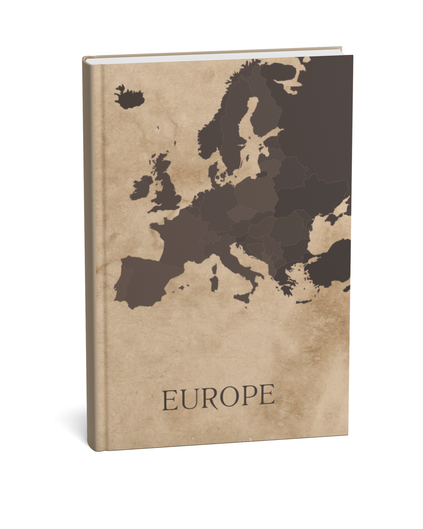 Europe Travel Scrapbook Journal | Rustic Brown - We Go